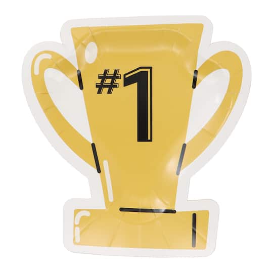7" Trophy Shaped Snack Plates, 8ct. by Celebrate It™